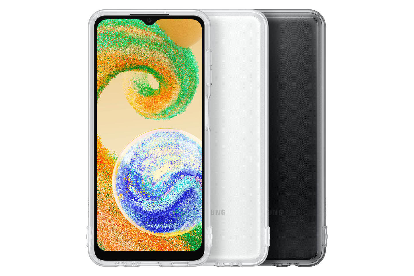 SAMSUNG SOFT CLEAR COVER A04s BLACK