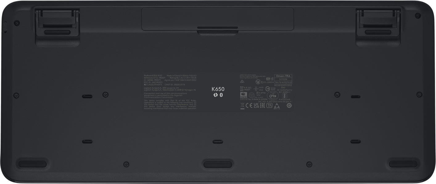 Logitech Signature K650 Keyboard, Graphite, Azerty BE