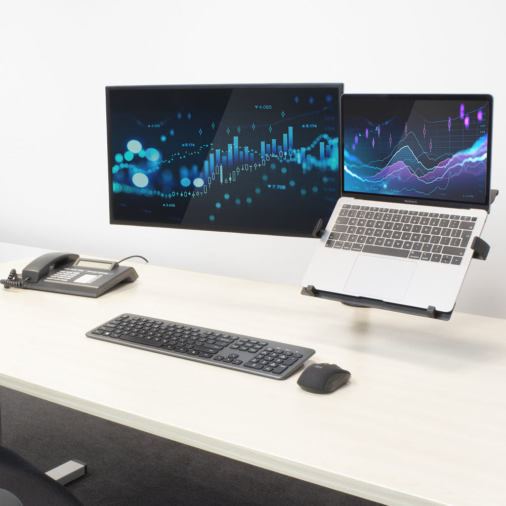 ACT Monitorarm met laptophouder, 1 scherm