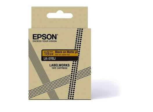 Epson Matte Yellow/Black 18mm LK-5YBJ C53S672075