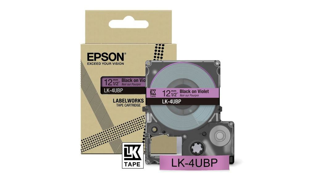 Epson Purple/Black 12mm LK-4UBP C53S672101