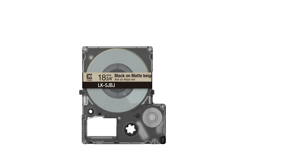Epson Matte Beige/Black 18mm LK-5JBJ C53S672091