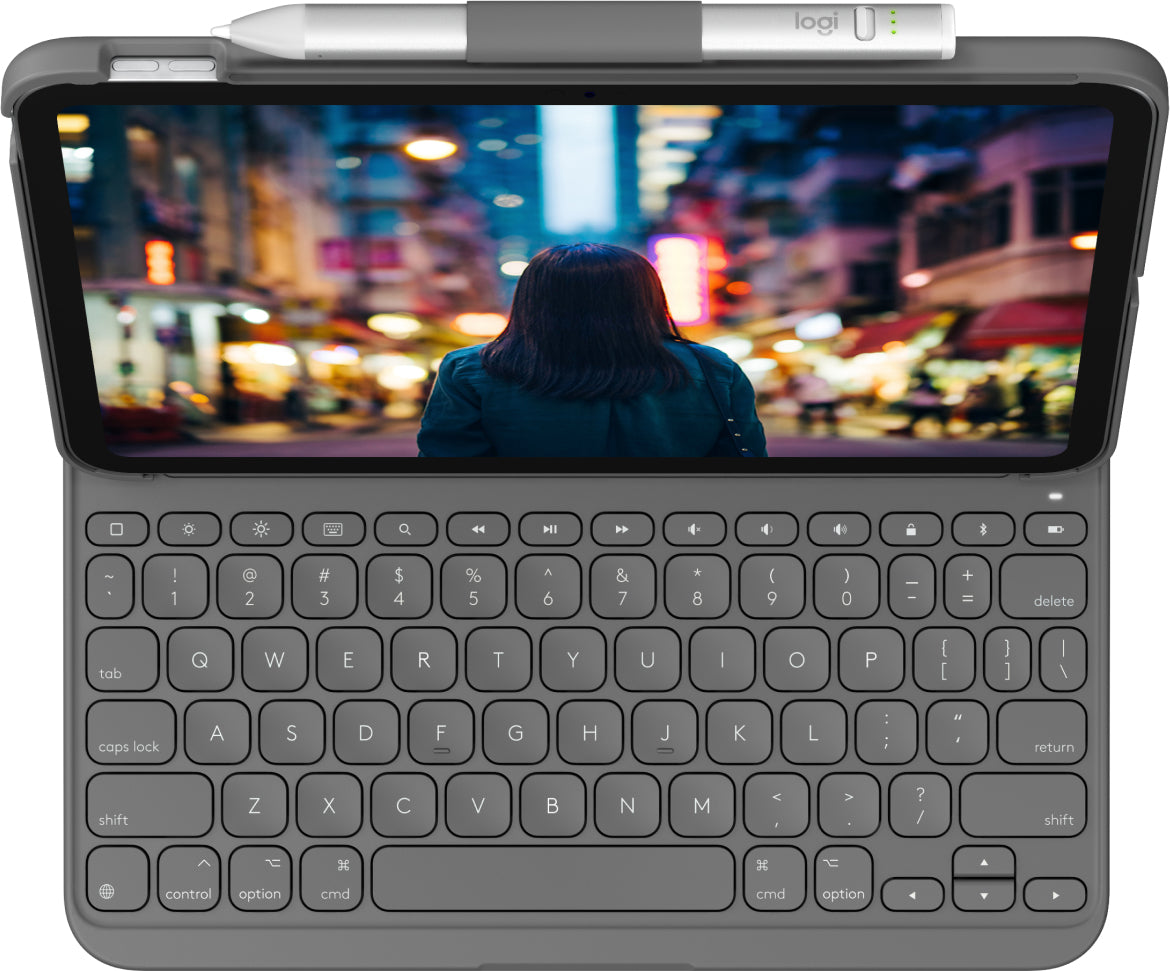 Logitech Slim Folio for iPad (10th gen & A16) - GREY - Azerty