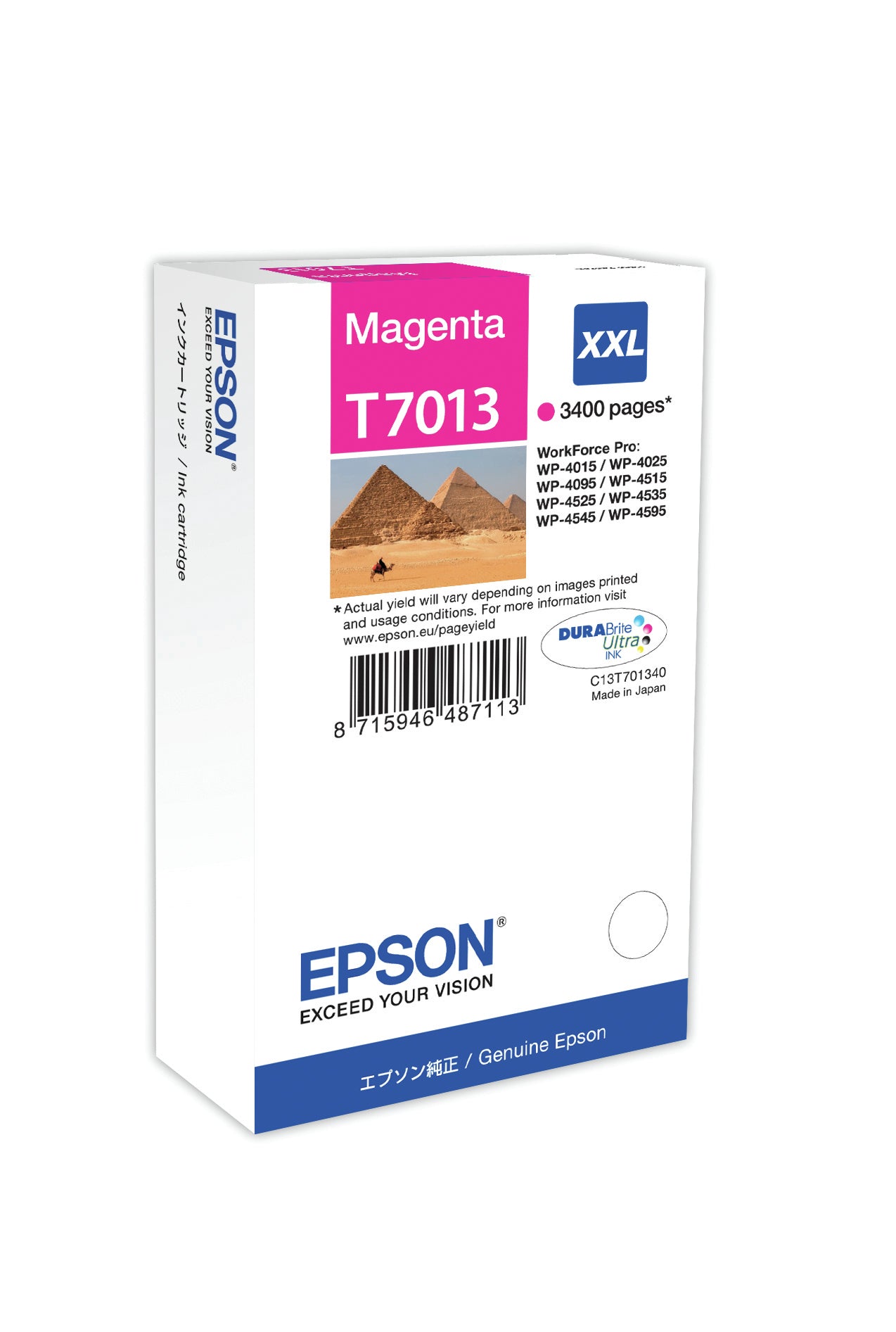 Ink Cartridge XXL Magenta 3.4k C13T70134010