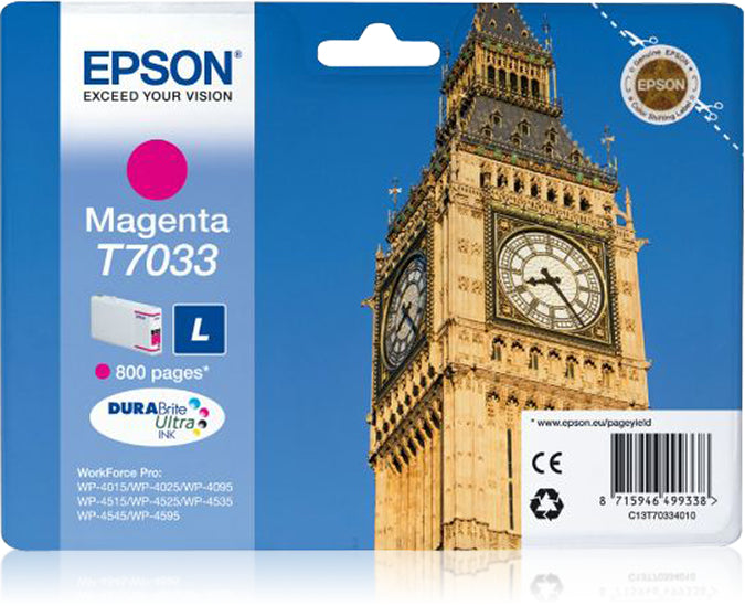 Ink Cartridge L Magenta 0.8k C13T70334010