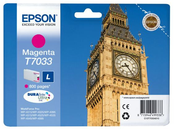 Ink Cartridge L Magenta 0.8k C13T70334010