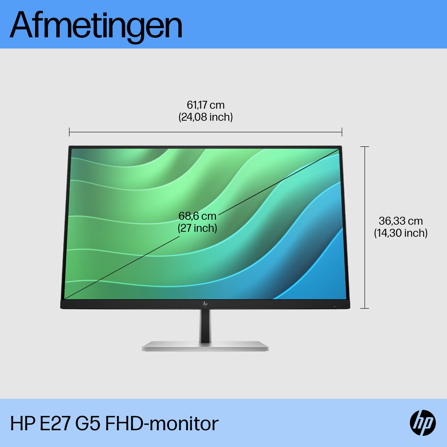HP E27 G5 FHD 27 1920x1080 16:9 1000:1 6N4E2AA#ABB