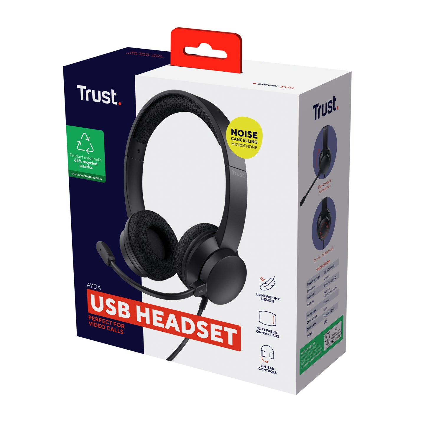 TRUST AYDA USB-ENC PC HEADSET