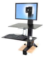 WORKFIT S SINGLE HD WITH WORKSURFACE 33-351-200