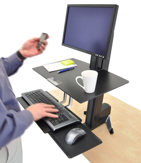 WORKFIT S SINGLE HD WITH WORKSURFACE 33-351-200