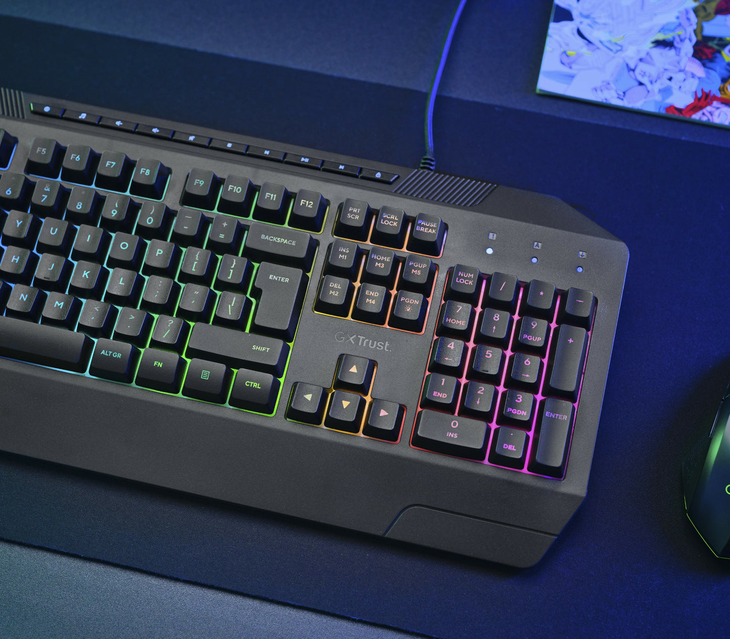 Trust GXT836 EVOCX GAMING KEYBOARD BE Zwart