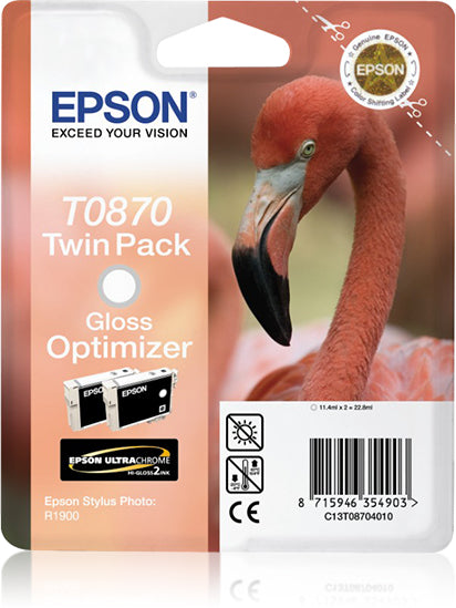 INK CARTRIDGE T0870 TWINPACK GLOSS OPTIM C13T08704010