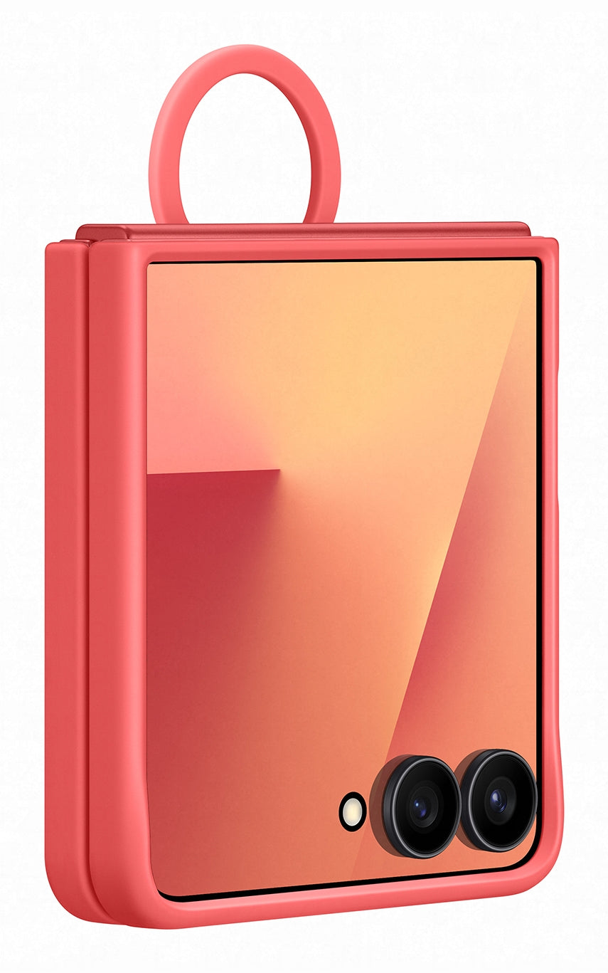 Samsung Silicone Ring Case Flip7 Rood