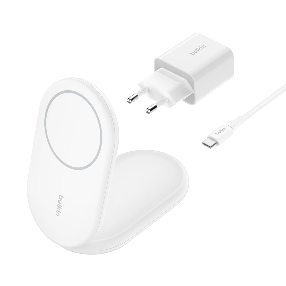 BELKIN BOOSTCHARGE Qi2 15w Magnetic Stand White