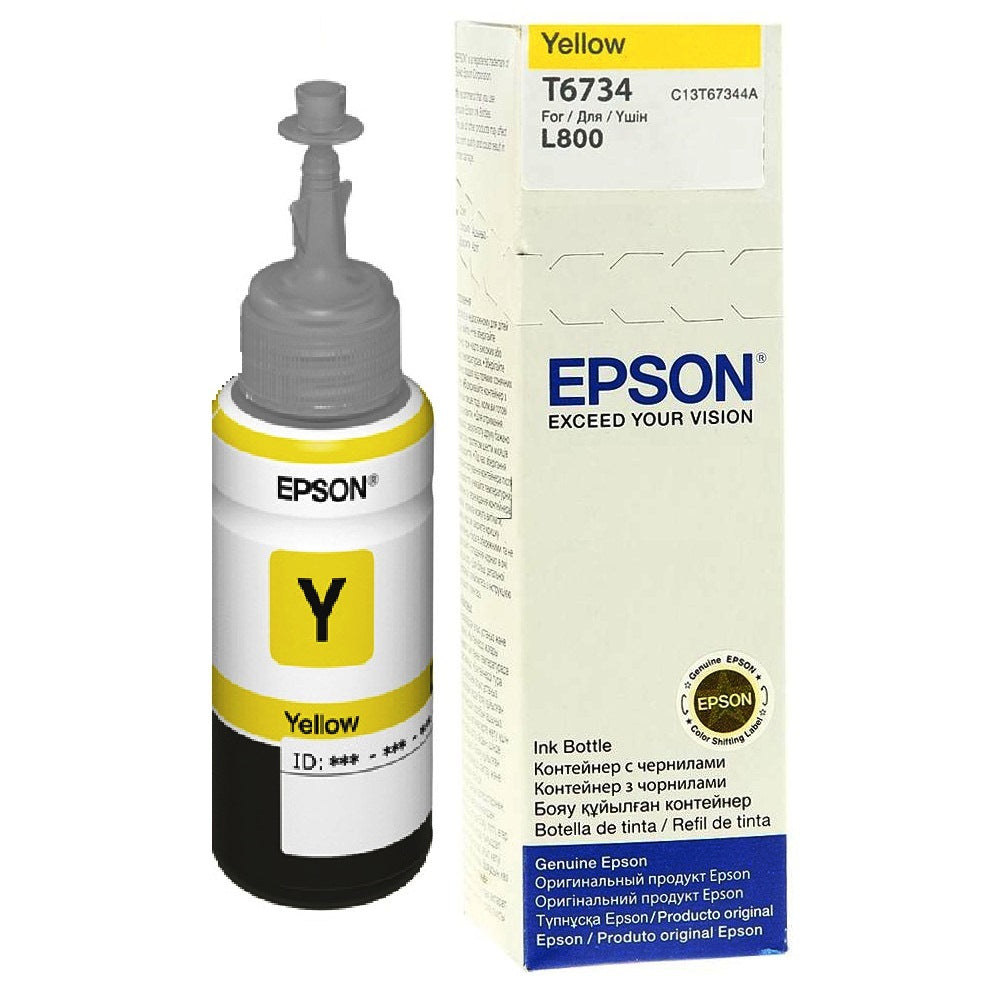 EPSON T6734 YELLOW INK BOTTLE 70ML