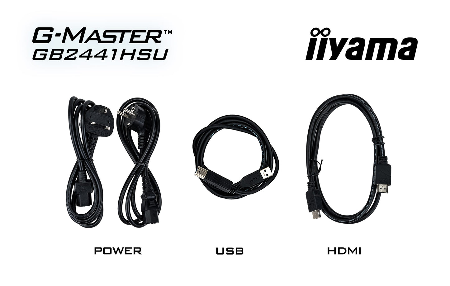 IIYAMA 24WIDE LCD, G-Master Black Hawk, 1920 x 1080, 144 Hz IPS panel, LED Bl., Freesync,  USB-Hub(2xOut v2.0), Pivot, Height Adjust.(15cm)
