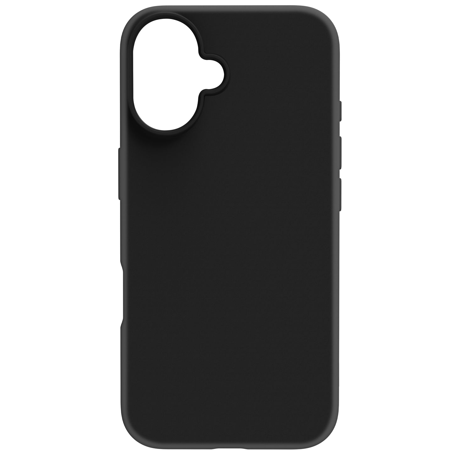 iP 16 Soft Touch Case Magnetic RingBlack