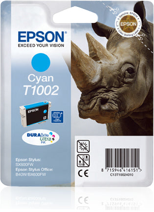 T100 Cyan Ink Cartridge - Retail Pack (untagged) for Epson Stylus Office B40W/BX600FW / B1100: Epson Stylus SX600FW