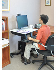 WorkFit-C Single LD SitStand Workstation 24-215-085