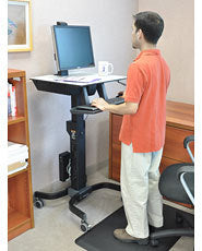 WorkFit-C Single HD SitStand Workstation 24-216-085