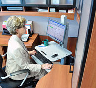 WORK FIT SIT-STAND ERGONOMIC LCD WKSTN 24-198-055