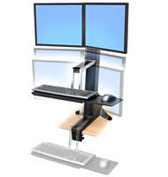 WorkFit-S Dual Display Cart 33-341-200