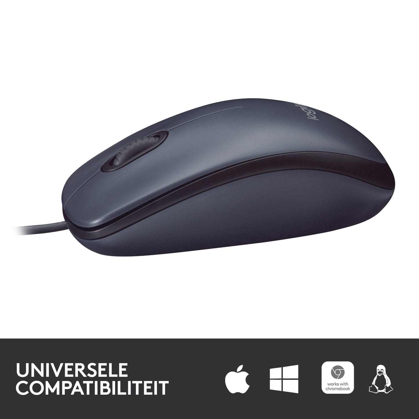 Logitech B100 Optical USB Mouse Black