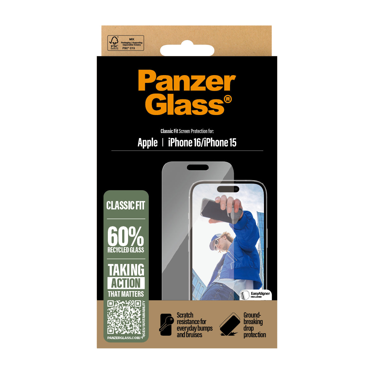 PG Scrn iPhone 16 6.1Inch Classic Fit 2873