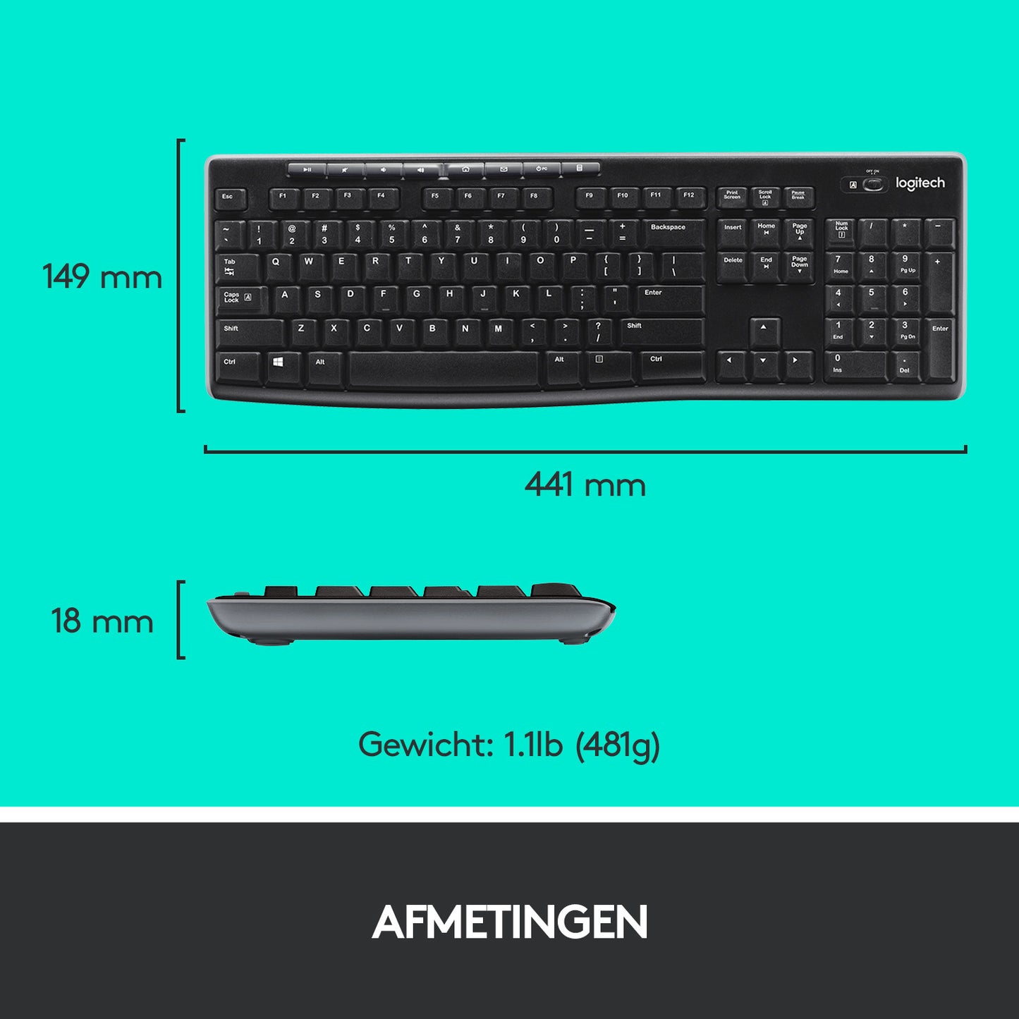 LOGITECH WIRELESS COMBO MK270 QWERTY UK