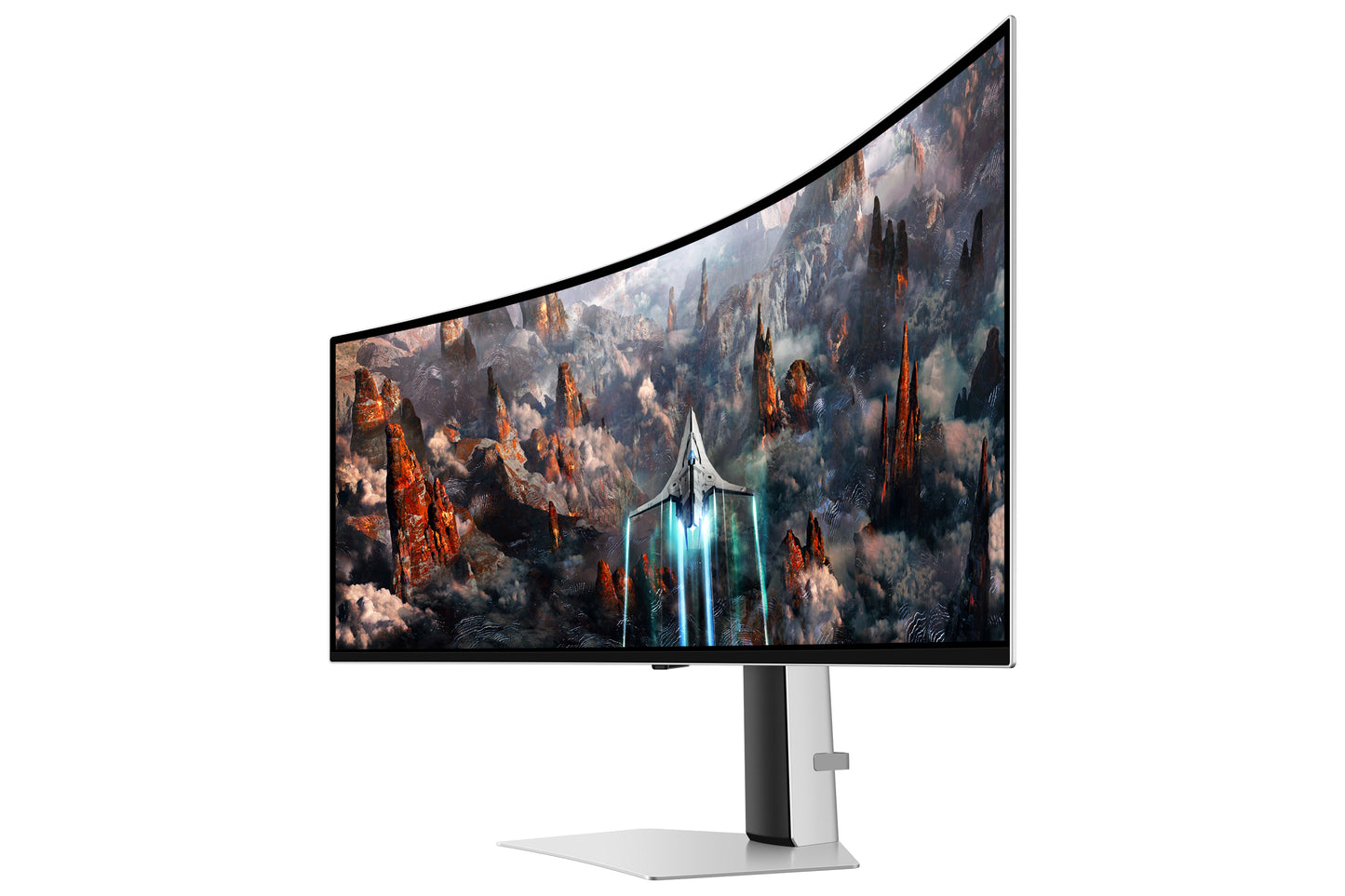 Samsung OLED 49inch 240Hz Curved 1800R, 5120x1440, 0,03ms, HDR10+, Displayport, HDMI, USB 3, Height
