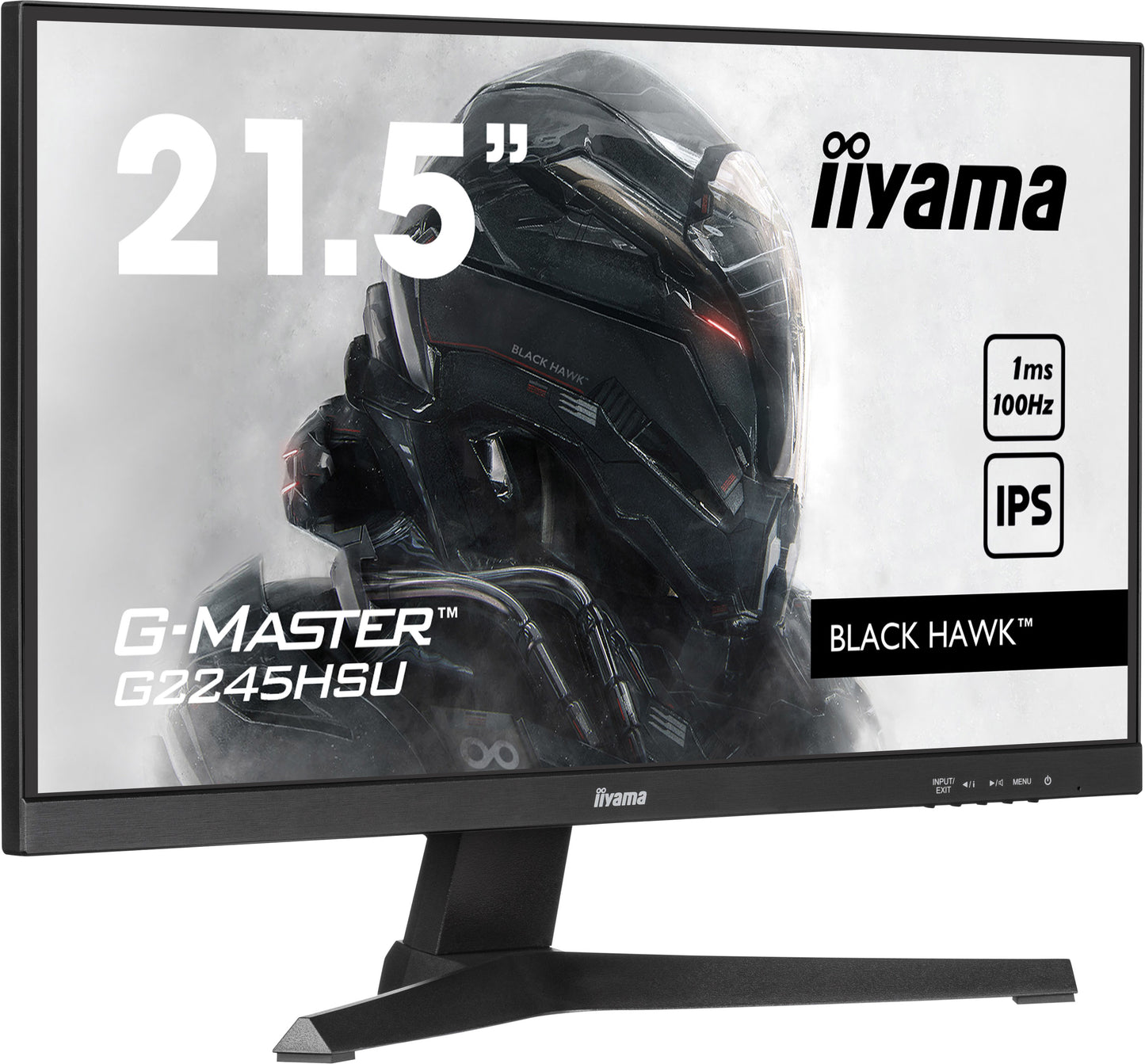 IIYAMA 22 inch WIDE LCD  G-Master Black Hawk  1920 x 1080  IPS panel  Adaptive Sync   USB-Hub(2xOut v2.0)  300 cd/m2  80.000.000:1 ACR