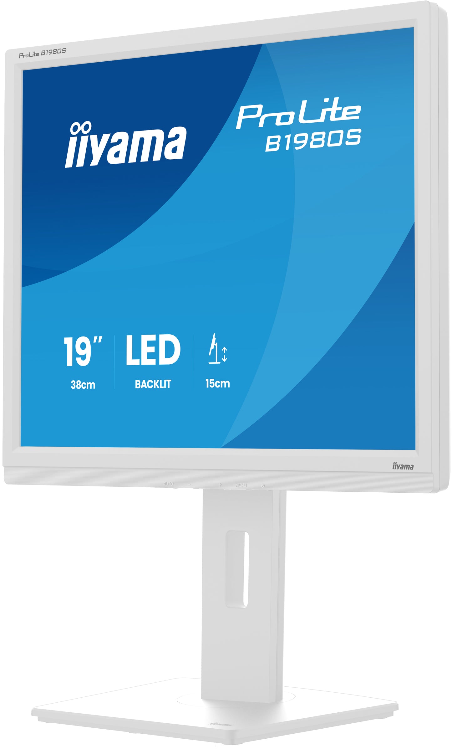 IIYAMA 19 LCD, 1280 x 1024, TN Panel, LED Bl., Height Adjust, HDMI, DisplayPort,, 250 cd/m², 12.000.000:1 ACR, Speakers,  3ms