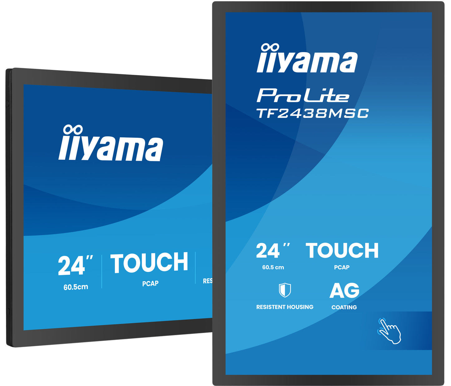 24iWIDE LCD Bonded DeepContrast Projective Capacitive Bezel Free 10-Points Touch Screen 1920 x 1080 120 Hz IPS panel LED Bl. Flat BezelFree