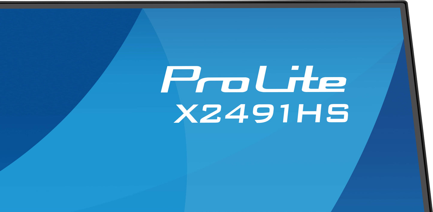Iiyama Prolite X2491HS-B1 24WIDE LCD, 1920 x 1080, 120 Hz IPS panel, LED Bl., Adaptive Sync, 350 cd/m², 1500:1 Static Contrast, 80.000.000:
