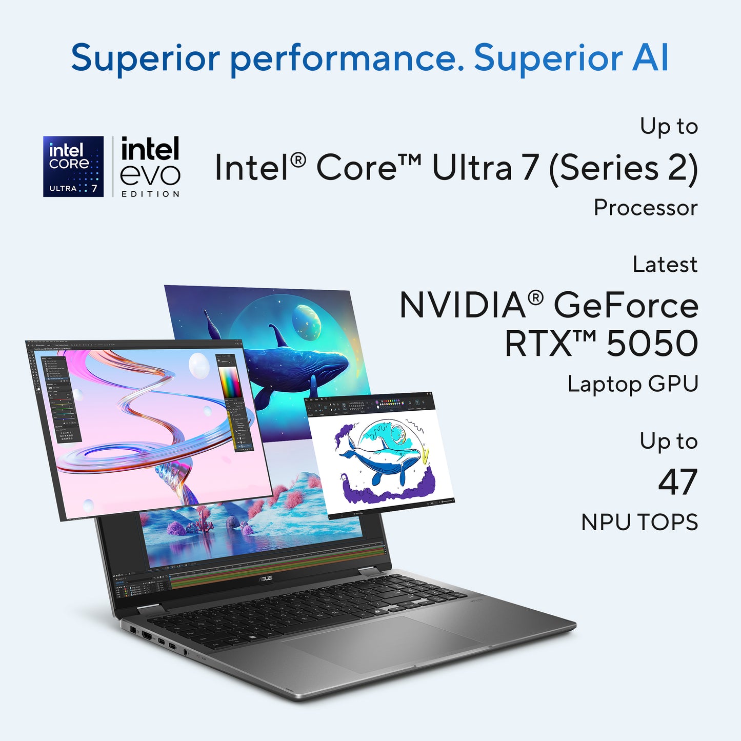 ASUS Vivobook 16 FlipTP3607SH-RJ013W-BE, 16.0 120Hz 3K OLED Touch, Intel Core Ultra 7 258V, 32GB LPDDR5X, 1TB M.2 NVMe PCIe 4.0 SSD, GeForc