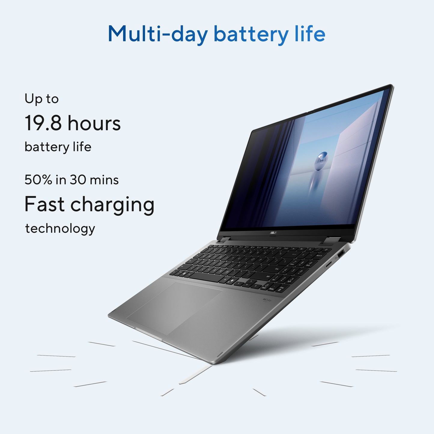 ASUS Vivobook 16 FlipTP3607SH-RJ013W-BE, 16.0 120Hz 3K OLED Touch, Intel Core Ultra 7 258V, 32GB LPDDR5X, 1TB M.2 NVMe PCIe 4.0 SSD, GeForc