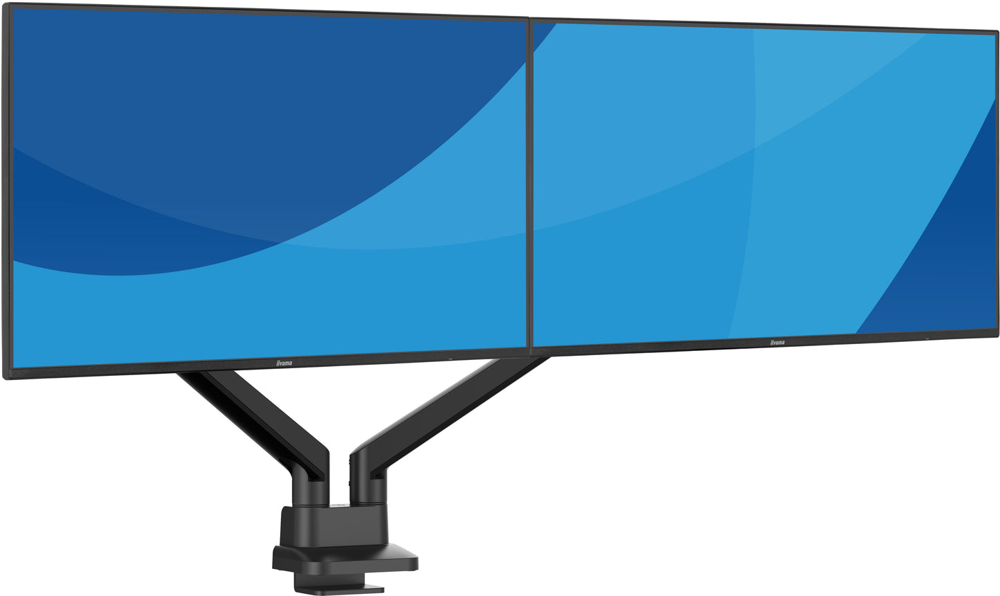 IIYAMA Stylish flexible deskmount for dual monitor with mechanical spring for monitors up to 32inch 12kg Pivot Bearing head