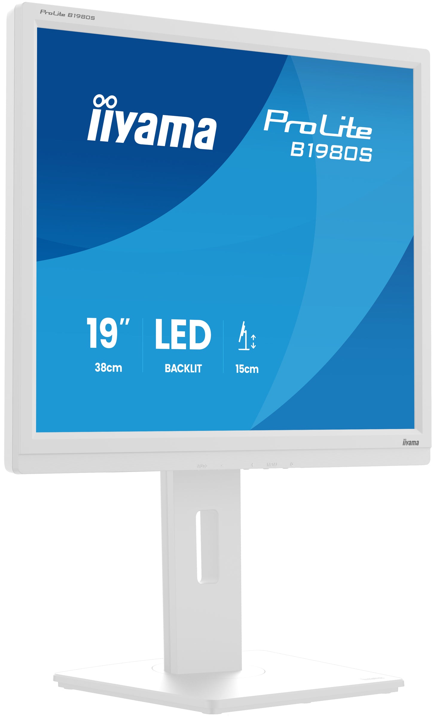 IIYAMA 19 LCD, 1280 x 1024, TN Panel, LED Bl., Height Adjust, HDMI, DisplayPort,, 250 cd/m², 12.000.000:1 ACR, Speakers,  3ms