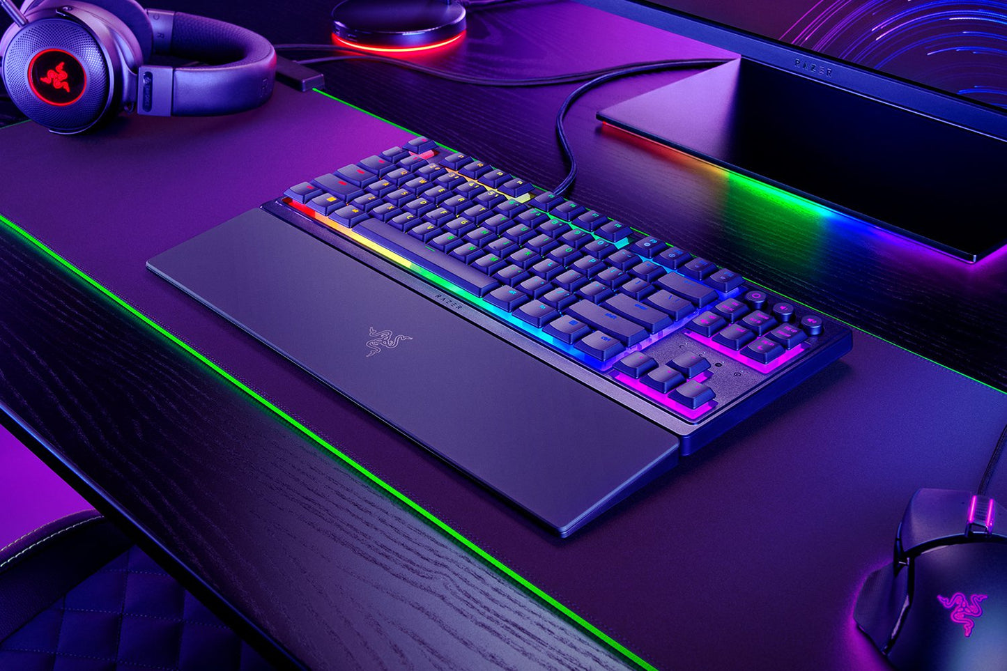 Razer Ornata V3 Tenkeyless - Low Profile Gaming Keyboard - US Layout
