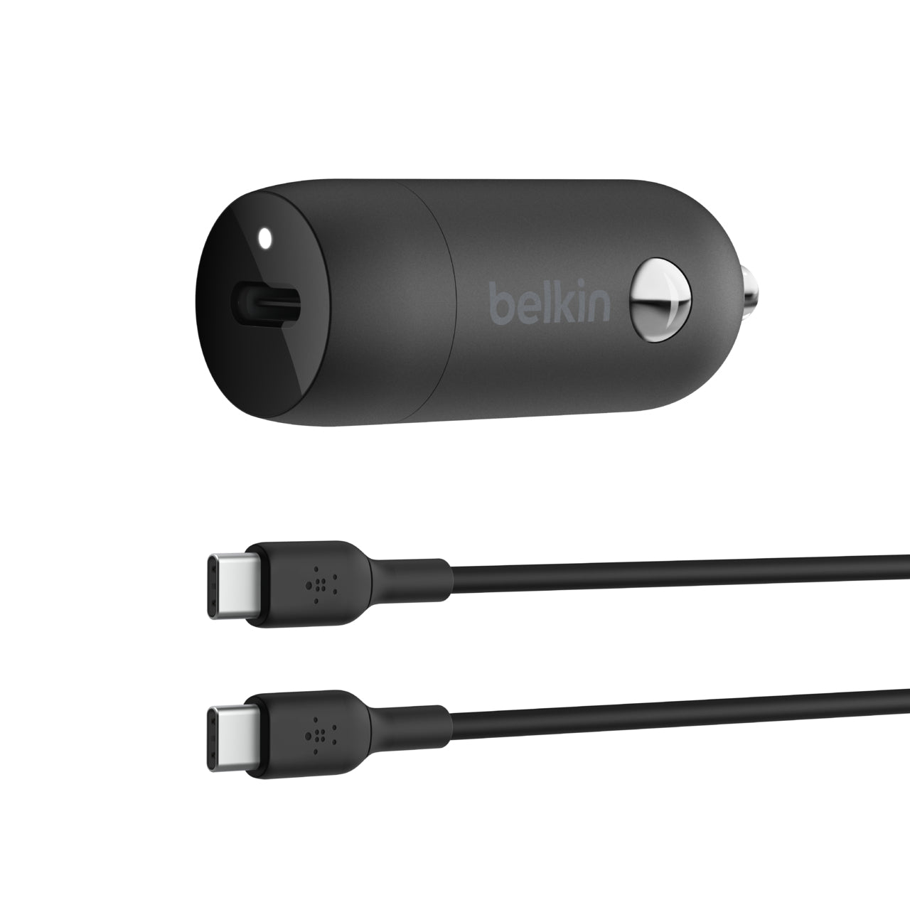 BELKIN 30W USB PD Car Charger With PPS W/PVC C-C 1M BLK