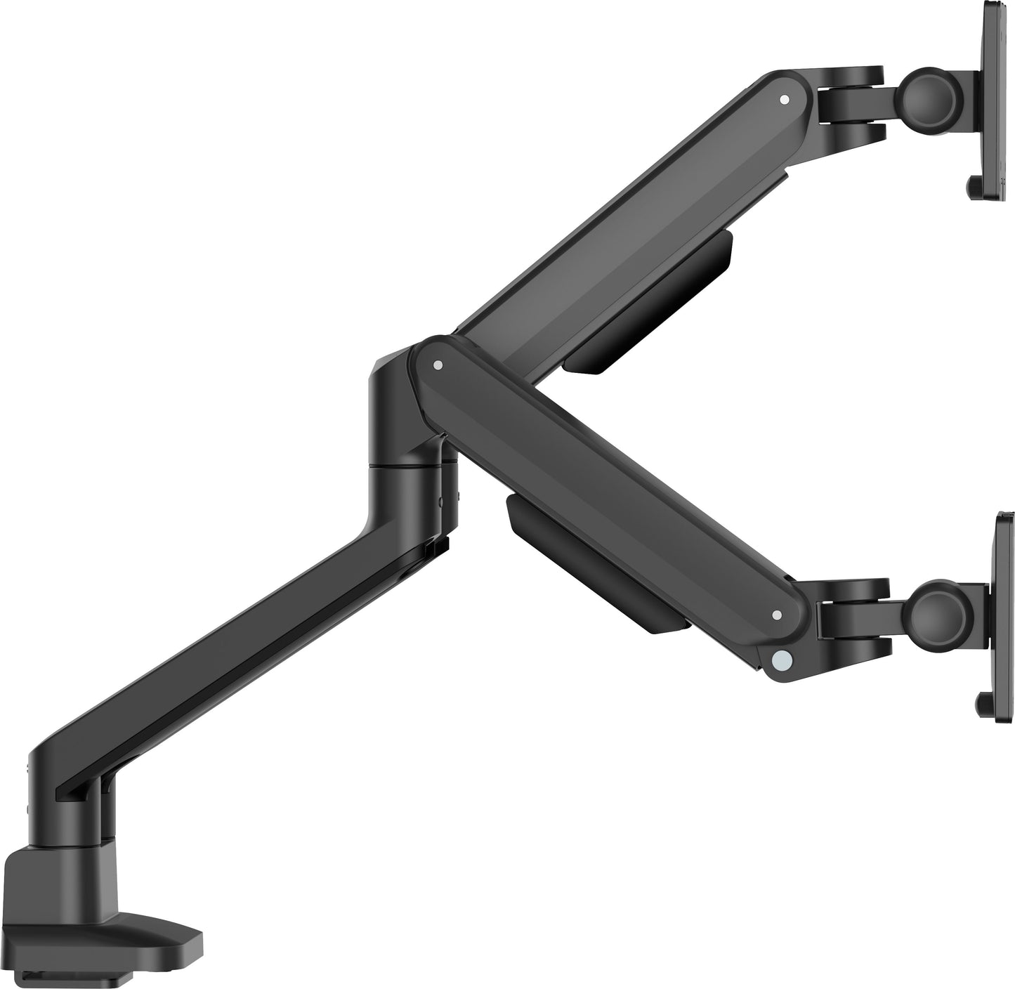 IIYAMA Stylish flexible deskmount for dual monitor with mechanical spring for monitors up to 32inch 12kg Pivot Bearing head