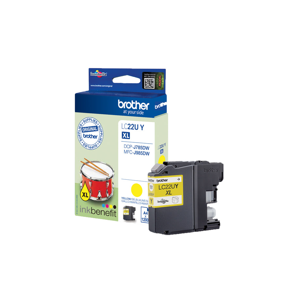 Brother LC-22UY inktcartridge geel