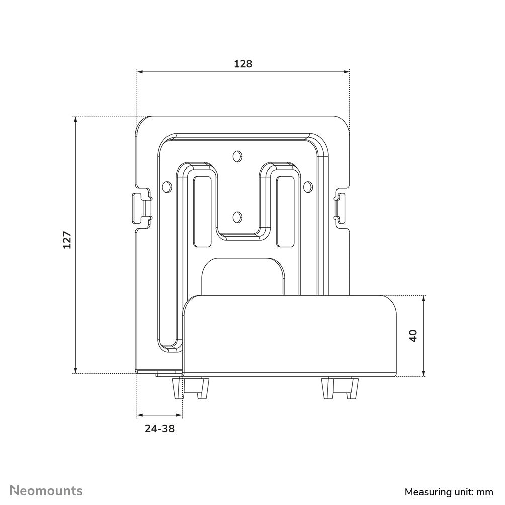 NEOMOUNTS BY NEWSTAR Universal Mediabox Mount 32-46mm depth also suited for Apple TV black