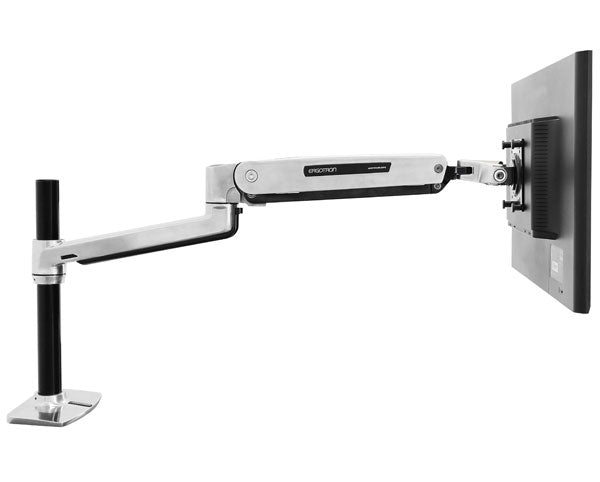 LX Sit Stand Desk Mount LCD Arm Polished 45-360-026