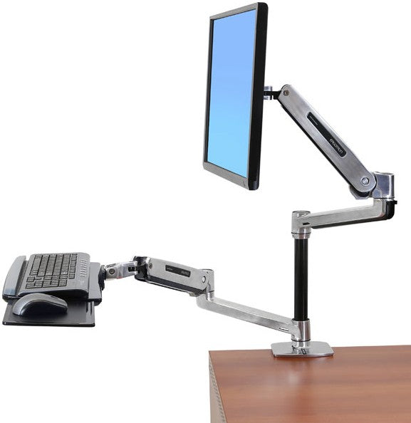 LX HD Sit-Stand Desk Mount LCD Arm Poli 45-384-026