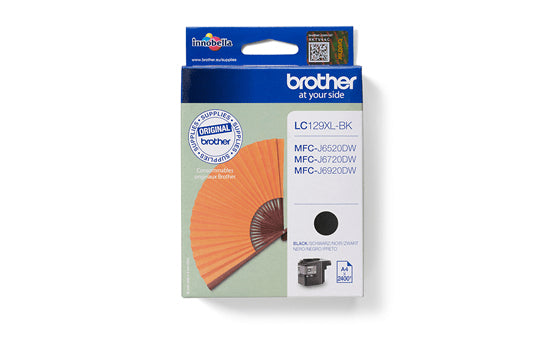 Brother LC129XLBK Cartridge, zwart