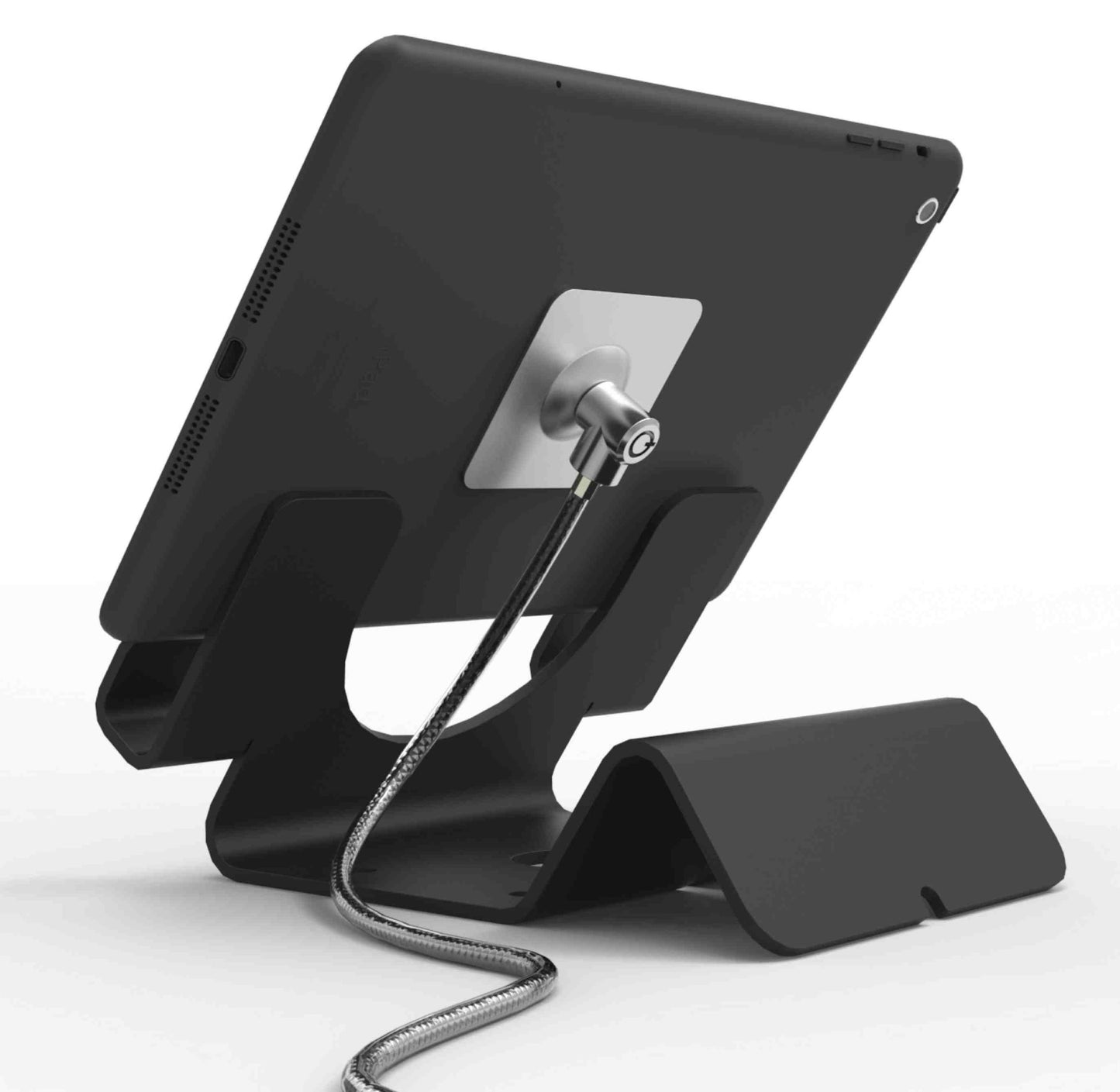 UNI TABLET HOLDER WITH SECURITY CABLE BK CL12UTHBB