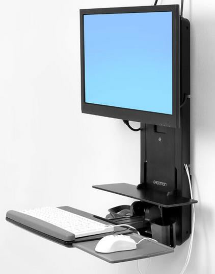 PATIENT ROOM VL18 STS WM ERGOTRON BLAC 61-080-085