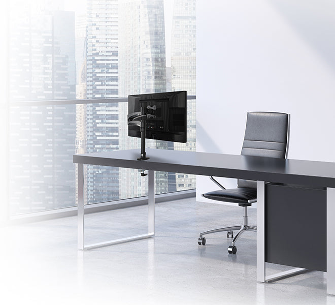 Flat Screen Desk Mount with Double Arm