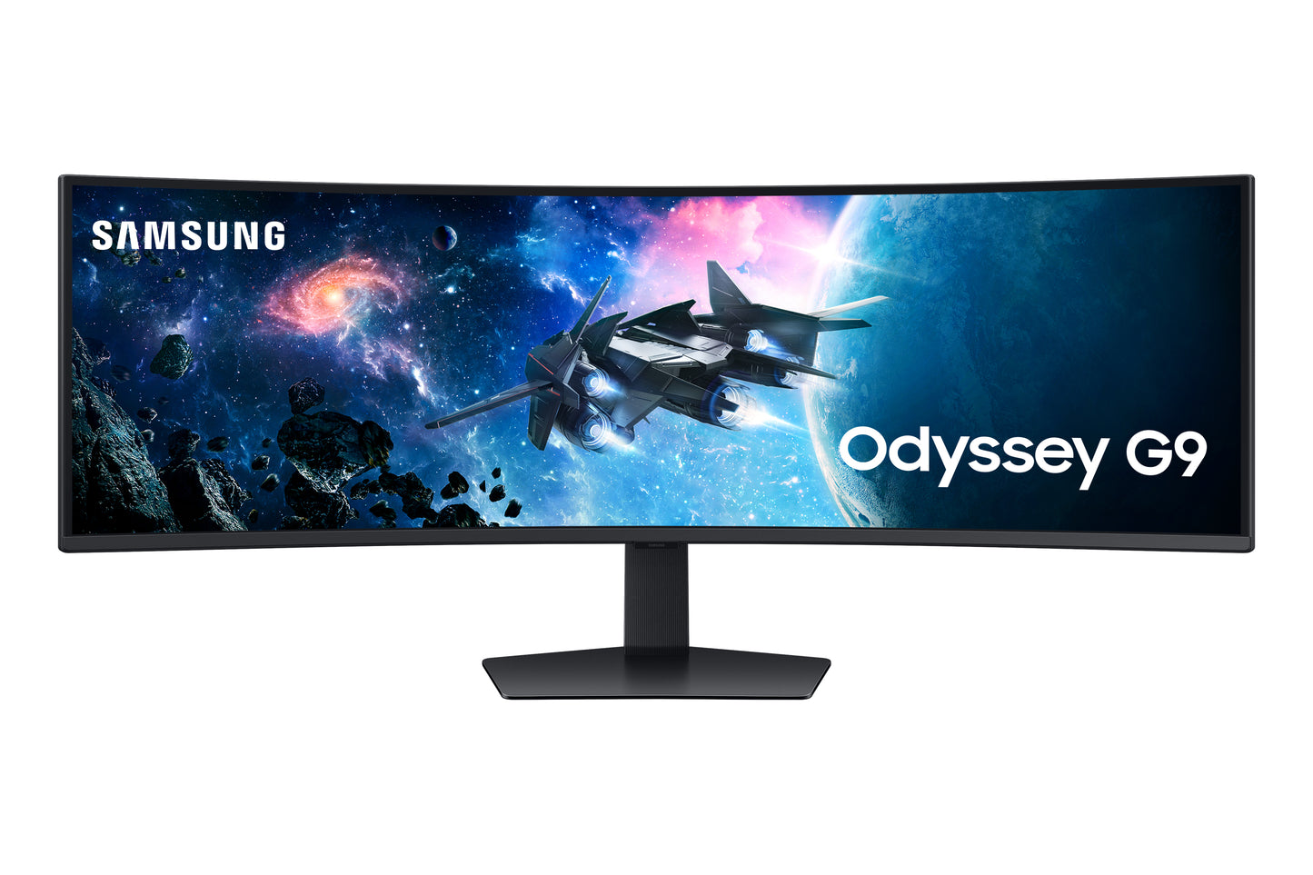 Samsung 49 Inch Dual QHD (5120x1440) curved monitor, 240Hz, 1ms, 2x HDMI, DisplayPort, HAS